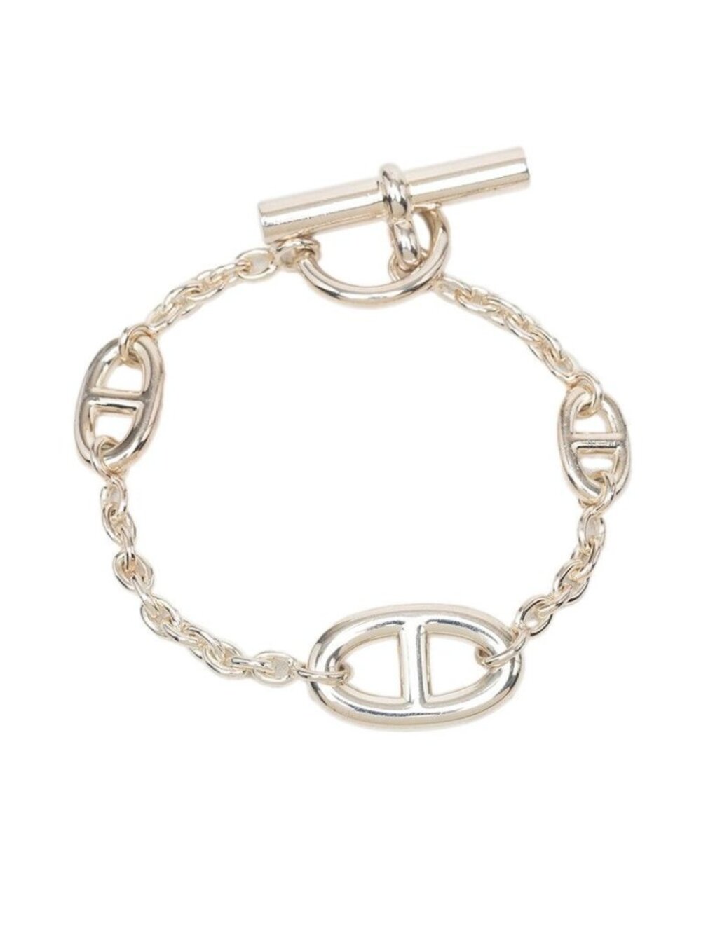 Hermes Chaine D'Ancre Farandole ST Bracelet Silver